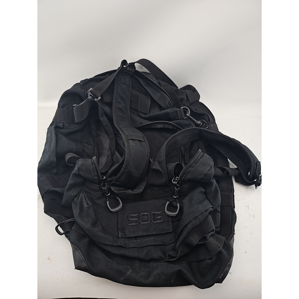 SOG Black Tactical Backpack Gym Bag